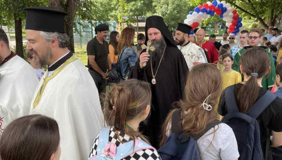 Deca iz Kosovskog Pomoravlja na manifestaciji "Sportsko Sabranje Svete Srbije" u Beogradu