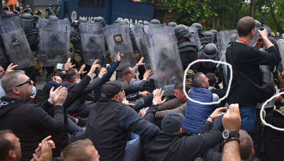 Kfor privodi Srbe pre početka incidenta
