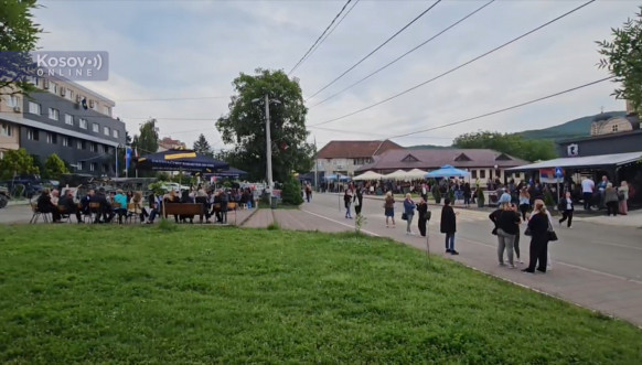 Protest u Leposaviću Protest u Leposaviću