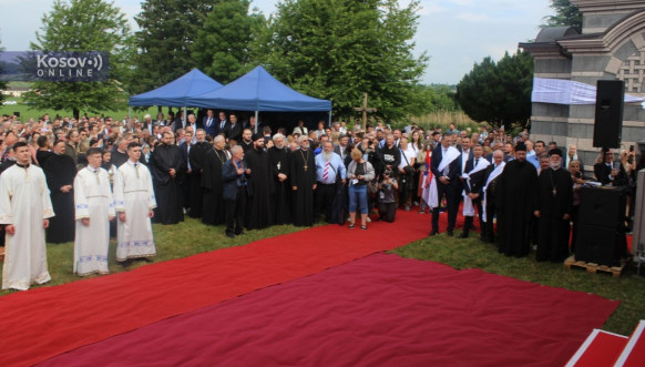 Osveštanje spomen kapele na vojničkom groblju u Mauthauzenu