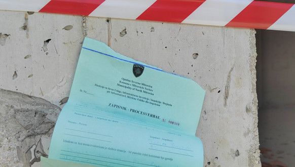 Zabrana radova na zgradi u Severnoj Mitrovici Zabrana radova na zgradi u Severnoj Mitrovici