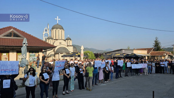 Protest u Leposaviću Protest u Leposaviću