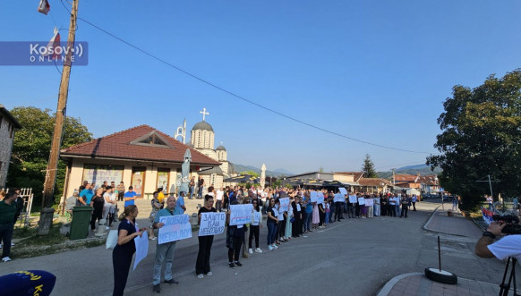 Protest u Leposaviću Protest u Leposaviću