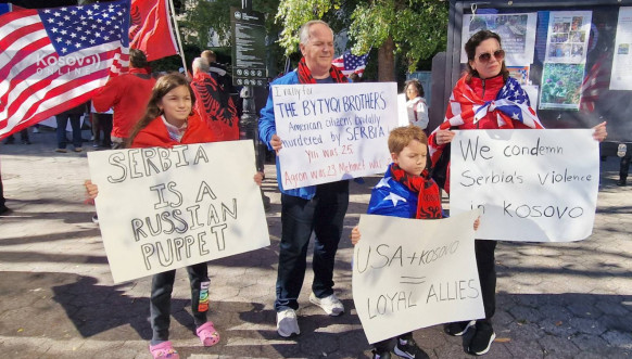 Protest Albanaca u Njujorku