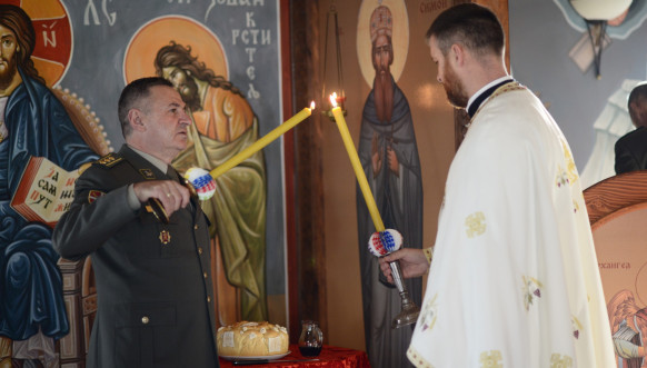 Ivan Ganić na liturgiji