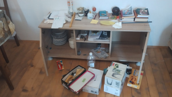 Opljačkane kuće povratnika u selu Ljubodža Opljačkane kuće povratnika u selu Ljubodža