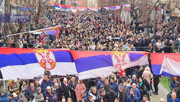 Protest u Severnoj Mitrovici Protest u Severnoj Mitrovici