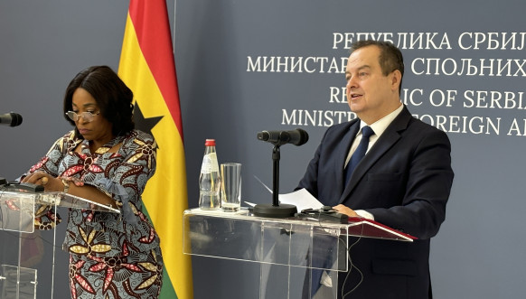 Dačić sa Ministarkom spoljnih poslova Gane Širli Ajarkor Bočvej 