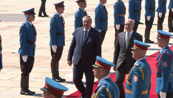 Doček i sastanak u Palati Srbija