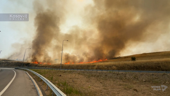 Severna Makedonija, požar iznad Pehčeva, na granici sa Bugarskom