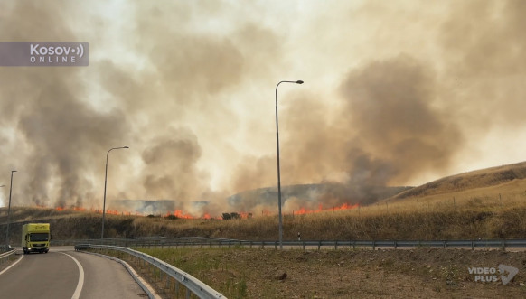 Severna Makedonija, požar iznad Pehčeva, na granici sa Bugarskom