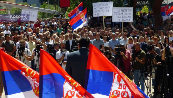Protest u Severnoj Mitrovici