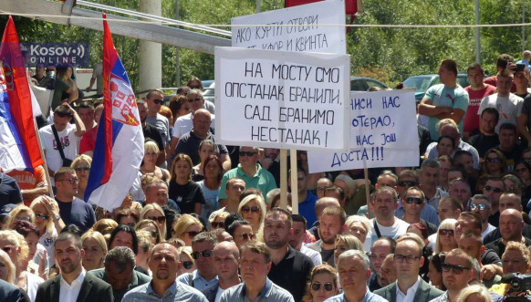 Protest u Severnoj Mitrovici
