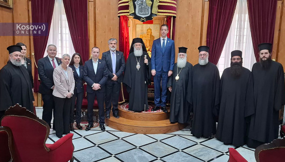 Đurić sa jerusalimskim patrijarhom