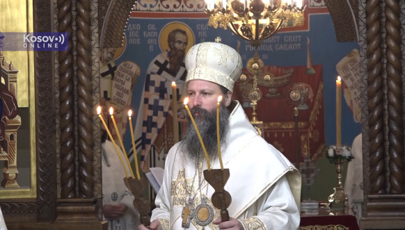 Vladika Ilarion u Hramu Svetog Vasilija Ostroškog u Leposaviću