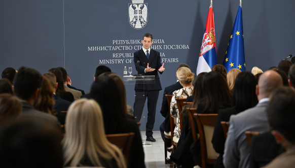 Ministar Đurić sa novom generacijom polaznika Diplomatske akademije MSP