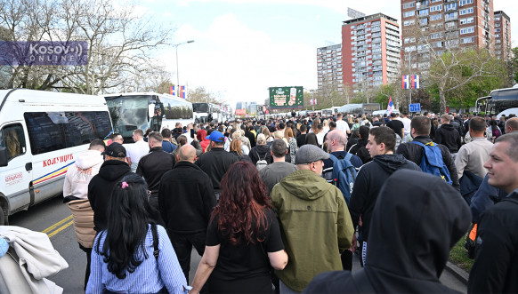 Srbi sa Kosova stigli u Beograd