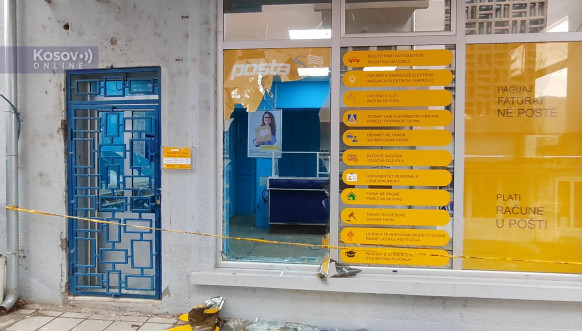 Eksplozija u poslovnici Pošte Kosova u Zvečanu