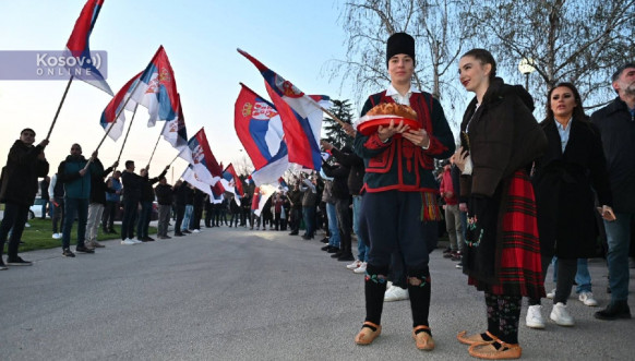 Doček za Srbe sa Kosova u Preljini