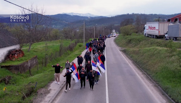 Srbi sa Kosova u Kraljevu, doček
