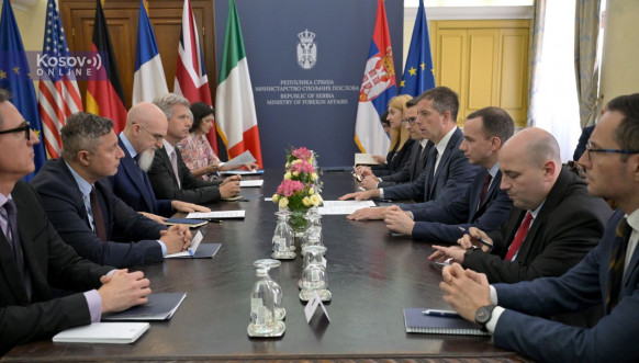 Đurić i Petković sa ambasadorima Kvinte i EU