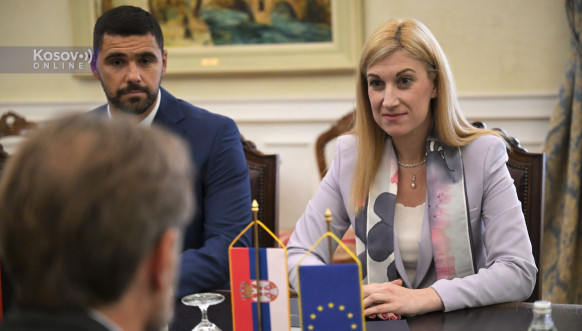 Nevena Jovanović sa ambasadorom EU i predstavnicima Kvinte