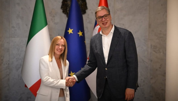 Vučić i Meloni Vučić i Meloni