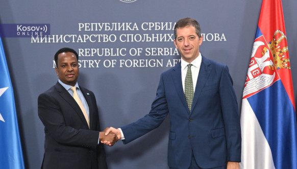 Ministar spoljnih poslova Srbije Marko Đurić sa ministrom inostranih poslova Somalije Abdisalamom Abdi Alijem