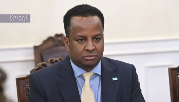 Ministar spoljnih poslova Srbije Marko Đurić sa ministrom inostranih poslova Somalije Abdisalamom Abdi Alijem