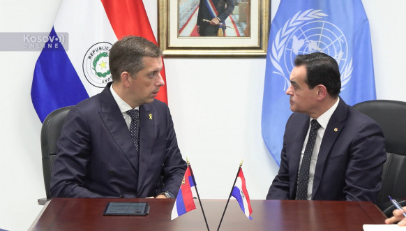 Marko Đurić sa ministrom inostranih poslova Paragvaja Rubenom Dariom Ramiresom Leskanom
