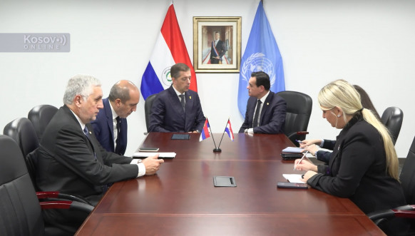 Marko Đurić sa ministrom inostranih poslova Paragvaja Rubenom Dariom Ramiresom Leskanom
