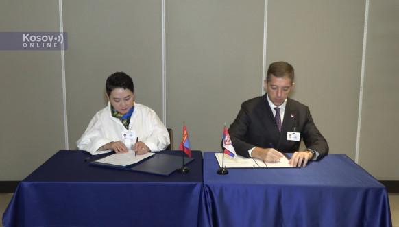 Marko Đurić sa šeficom diplomatije Mongolije Batmunhom