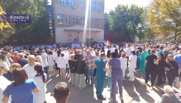 Protest ispred KBC