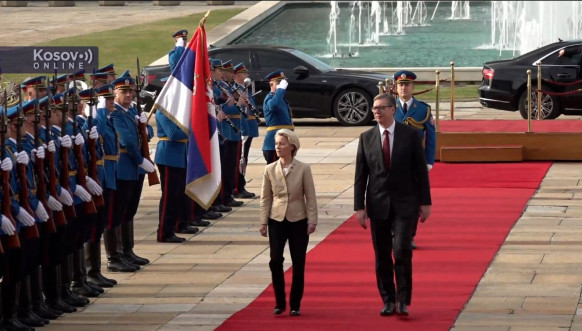 Ursula fon der Lajen i Aleksandar Vučić