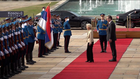 Ursula fon der Lajen i Aleksandar Vučić
