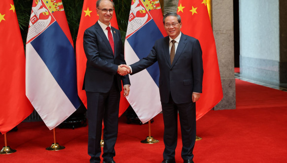 Đuro Macut i premijer Kine Li