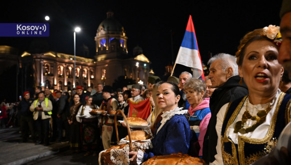 Doček za Srbe sa Kosova u Beogradu Doček za Srbe sa Kosova u Beogradu