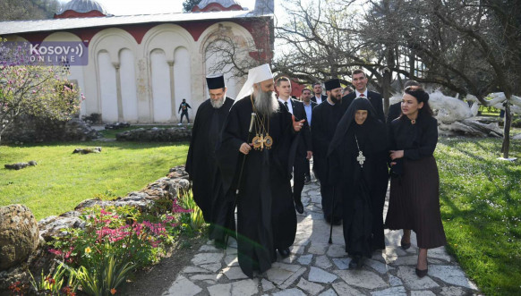 Patrijarh Porfirije u Pećkoj patrijaršiji