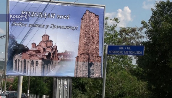 obrisana farba sa imena ulice u Gračanici