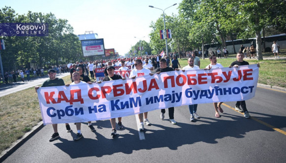 Srbi sa Kosova na skupu u Beogradu