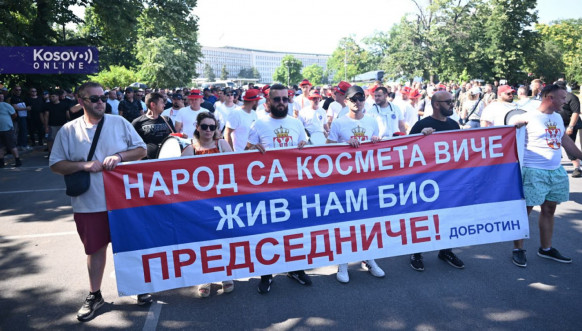 Srbi sa Kosova na skupu u Beogradu