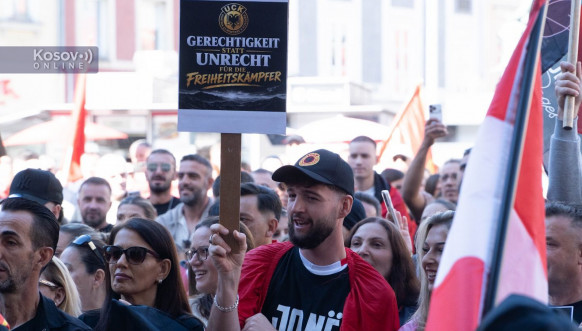 Protest zbog presude OVK u Gracu
