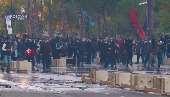 Tirana protest 1