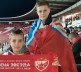 Deca iz Leposavića u Beogradu bodre Crvenu zvezdu 