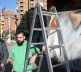 Mural blaženopočivšem patrijarhu Pavlu i mitropolititu Amfilohiju u Severnoj Mitrovici