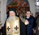 Badnje veče, Petković na paljenju badnjaka u hramu Svetog Dimitrija