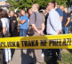 Zaposleni ispred PO Kosovska Mitrovica