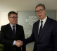 Vučić i Lajčak Davos