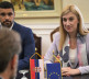 Nevena Jovanović sa ambasadorom EU i predstavnicima Kvinte