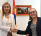Nevena Jovanović sa rezidentnom koordinatorkom Ujedinjenih nacija u Srbiji Matilde Mort